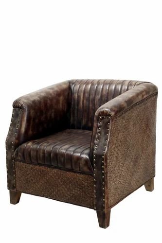 Dark Brown Single Seater Sofa