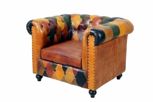 Light Brown Single Seater Sofa