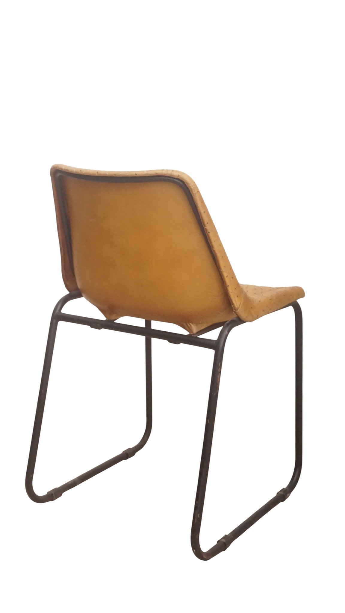 Diamond Quilted Leather Dining Chair - Image 4