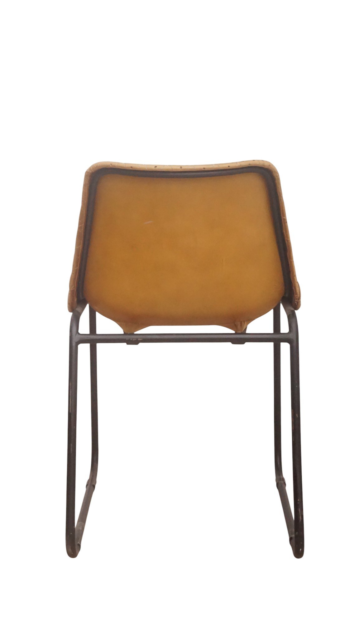 Diamond Quilted Leather Dining Chair - Image 3