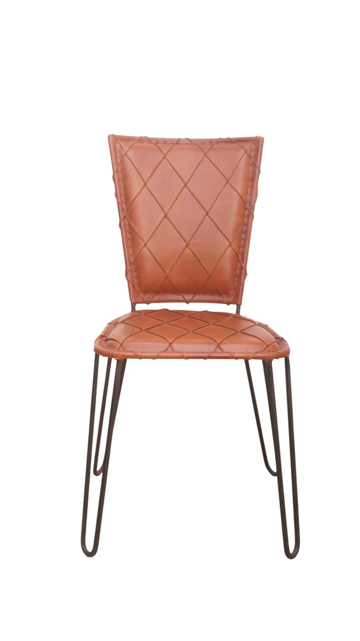 Artisan Woven Leather Dining Chair - Image 4
