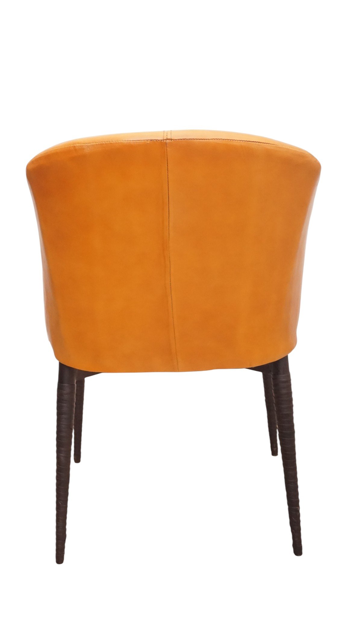 Diamond Tufted Leather Accent Chair - Image 3