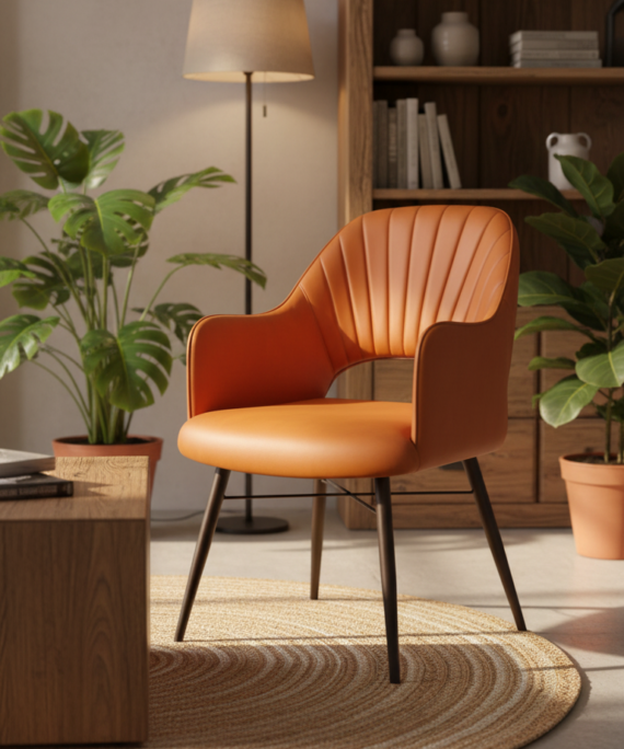 Valencia Leather Accent Armchair