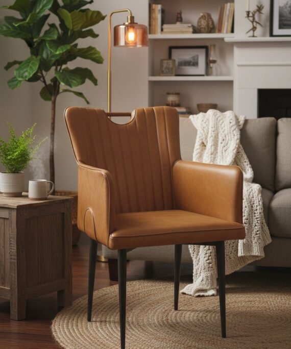 Windsor Leather Dining Armchair