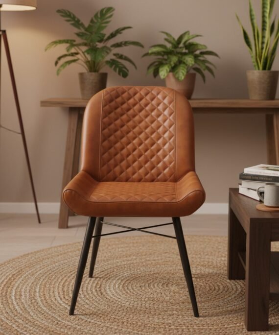 Windsor Quilted Leather Dining Chair