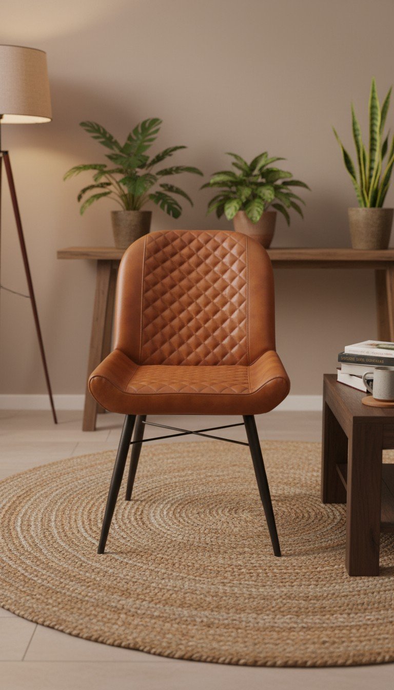 Windsor Quilted Leather Dining Chair