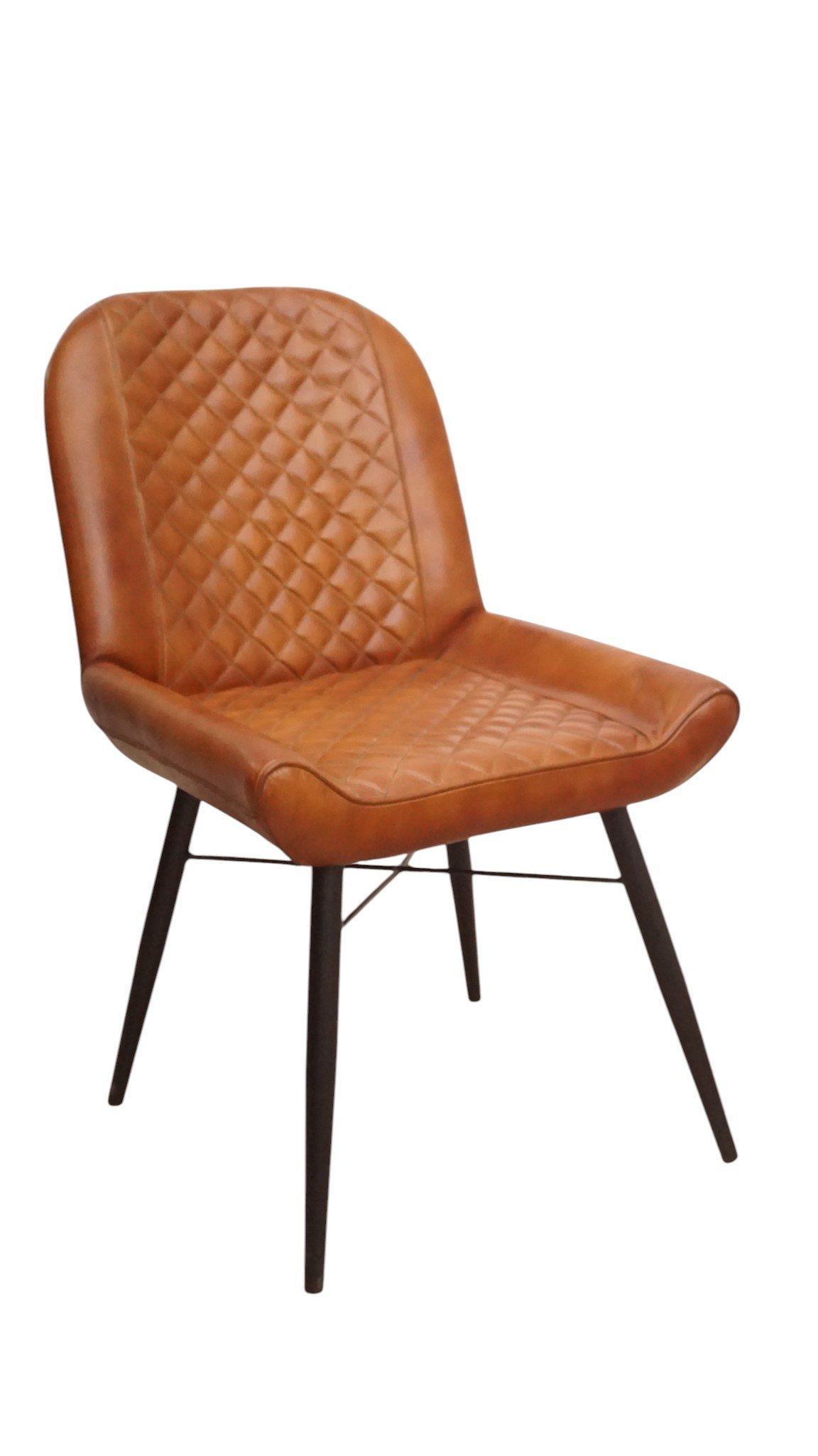 Windsor Quilted Leather Dining Chair - Image 2