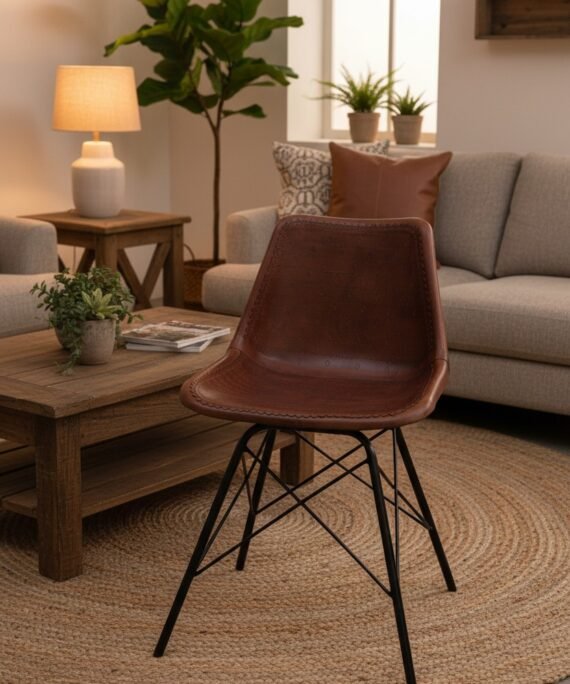 Artisan Shell Leather Dining Chair