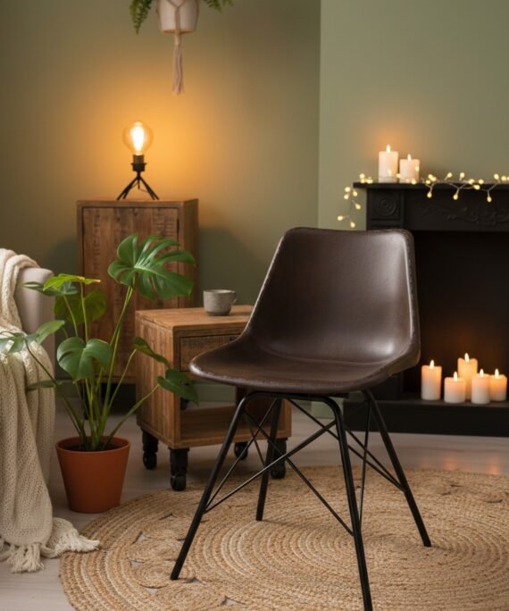 Urban Shell Leather Dining Chair